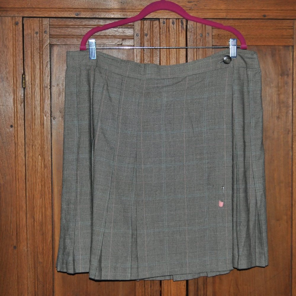 Vintage pleated wrap around School Girl Skirt